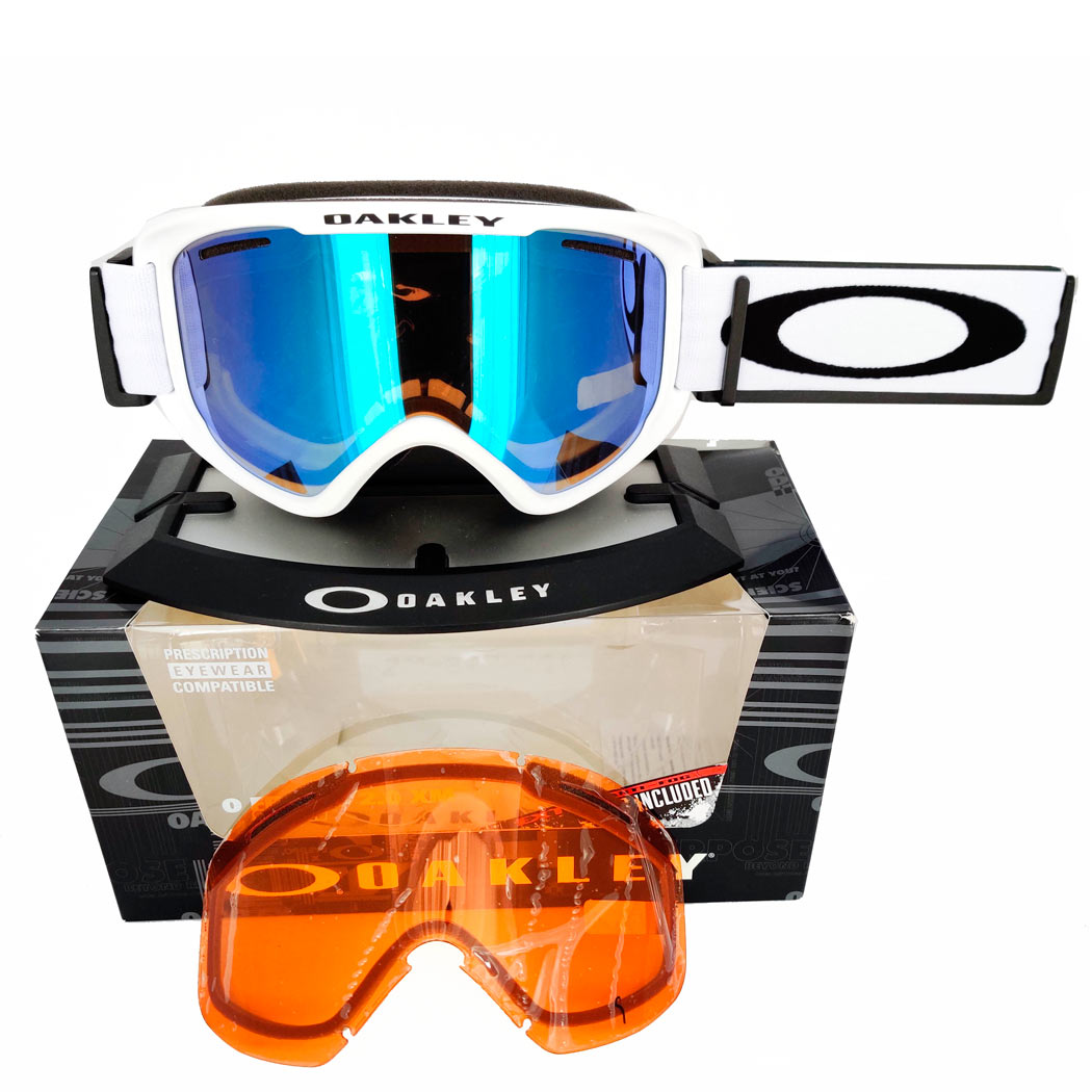 Oakley O2 xm White Violet iridium Persimmon GOGGLESS SHOP